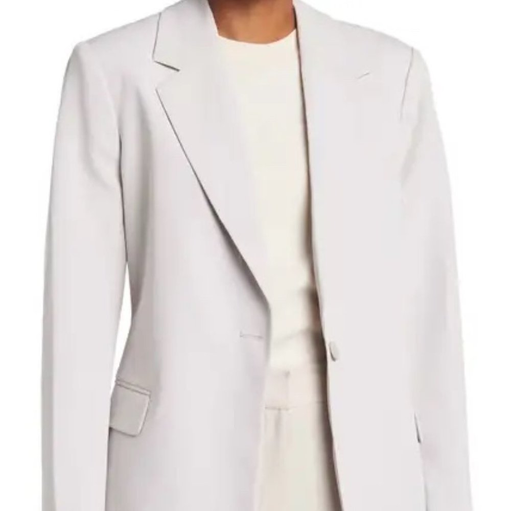 RDI Oversized Boyfriend Blazer in Light Gray (Size Small)